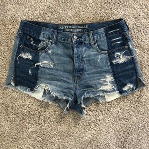 AE Hi-Rise Denim Festival Shorts